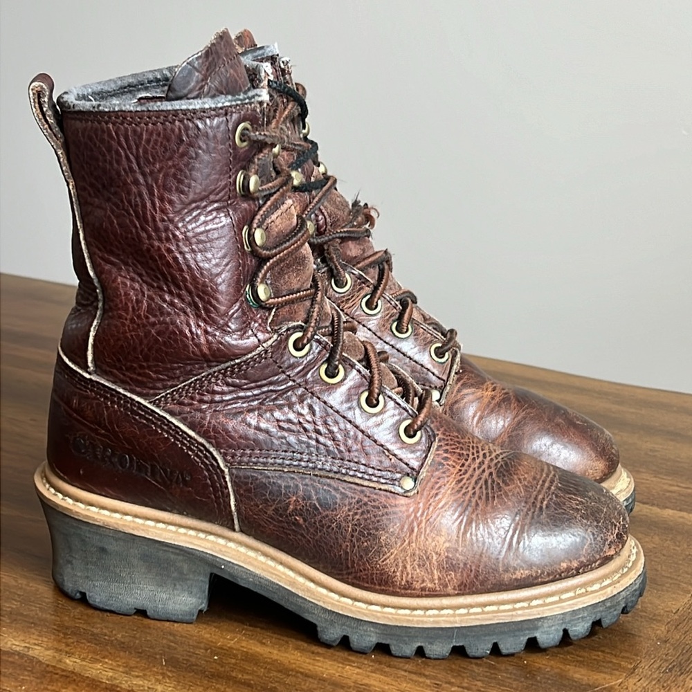 Carolina Women's Brown Lace Up Boots